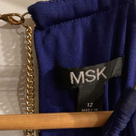 MSK Women's Embellishment Halter-Neck Pleated Maxi Dress Size 12 - Picture 15 of 17